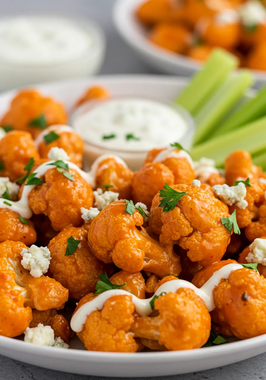 Buffalo Cauliflower Crunch